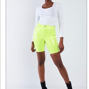 Neon biker shorts